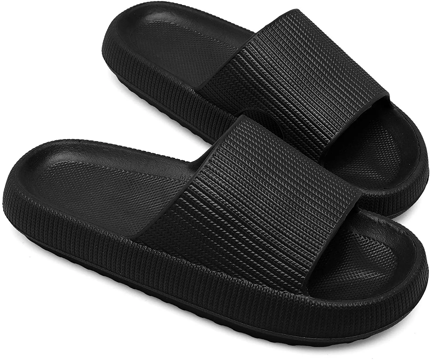 2021 Newest Thickened Anti-Slip Unisex Ultra-Soft Quick-Drying Wearable Silent Pillow Slides Home Casual Style Slippers for Men Women