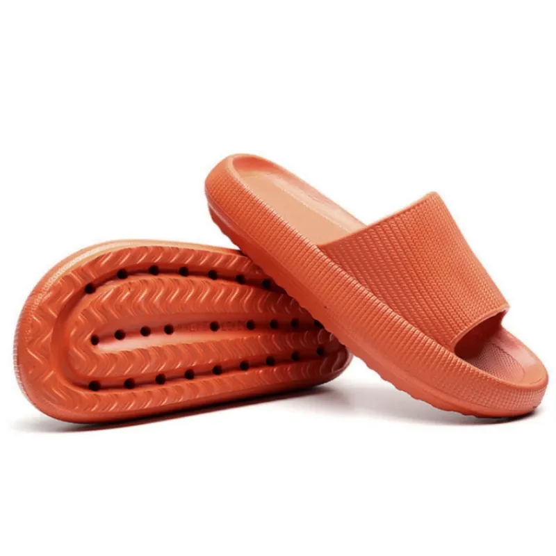 2021 Newest Thickened Anti-Slip Unisex Ultra-Soft Quick-Drying Wearable Silent Pillow Slides Home Casual Style Slippers for Men Women