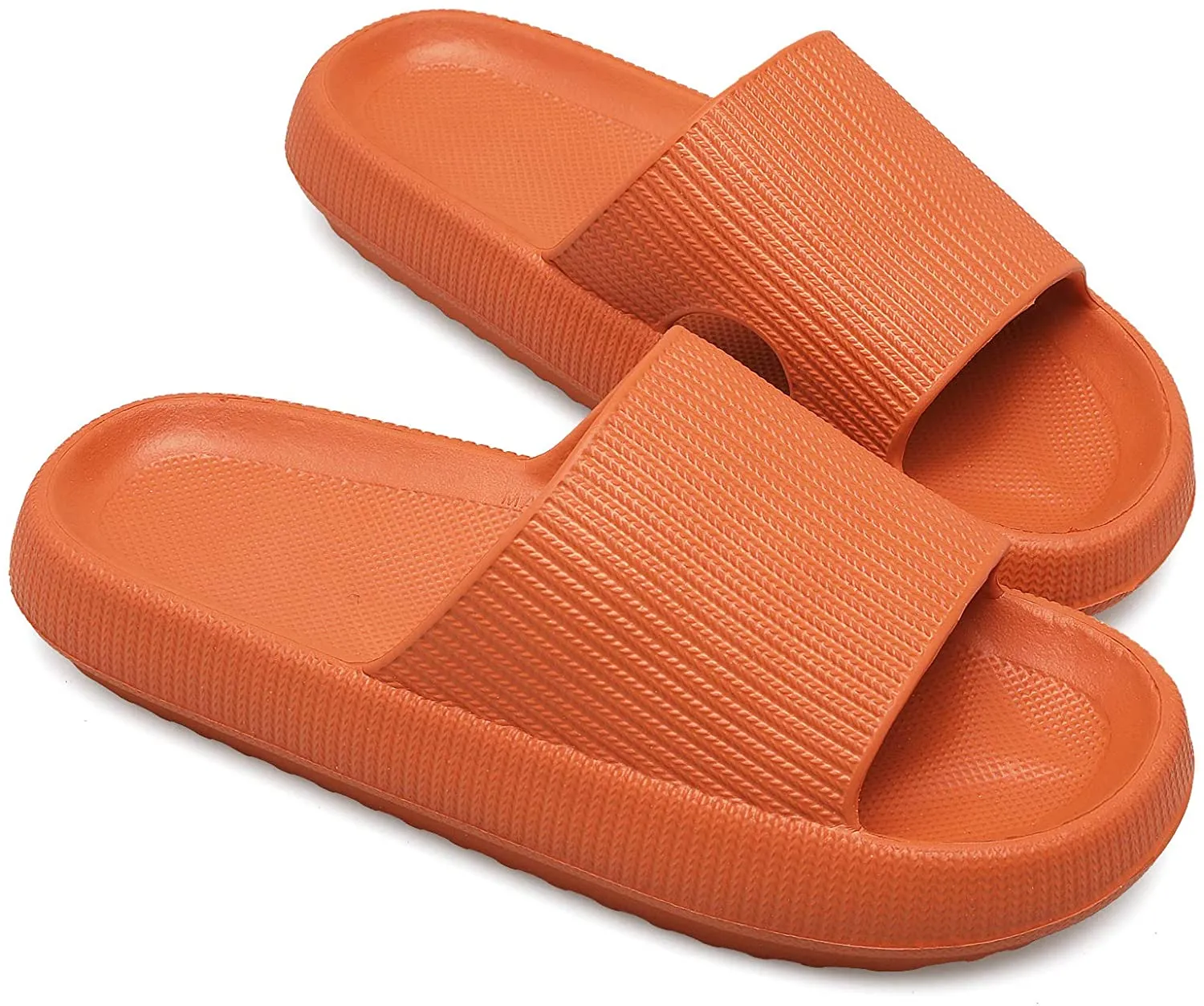 2021 Newest Thickened Anti-Slip Unisex Ultra-Soft Quick-Drying Wearable Silent Pillow Slides Home Casual Style Slippers for Men Women