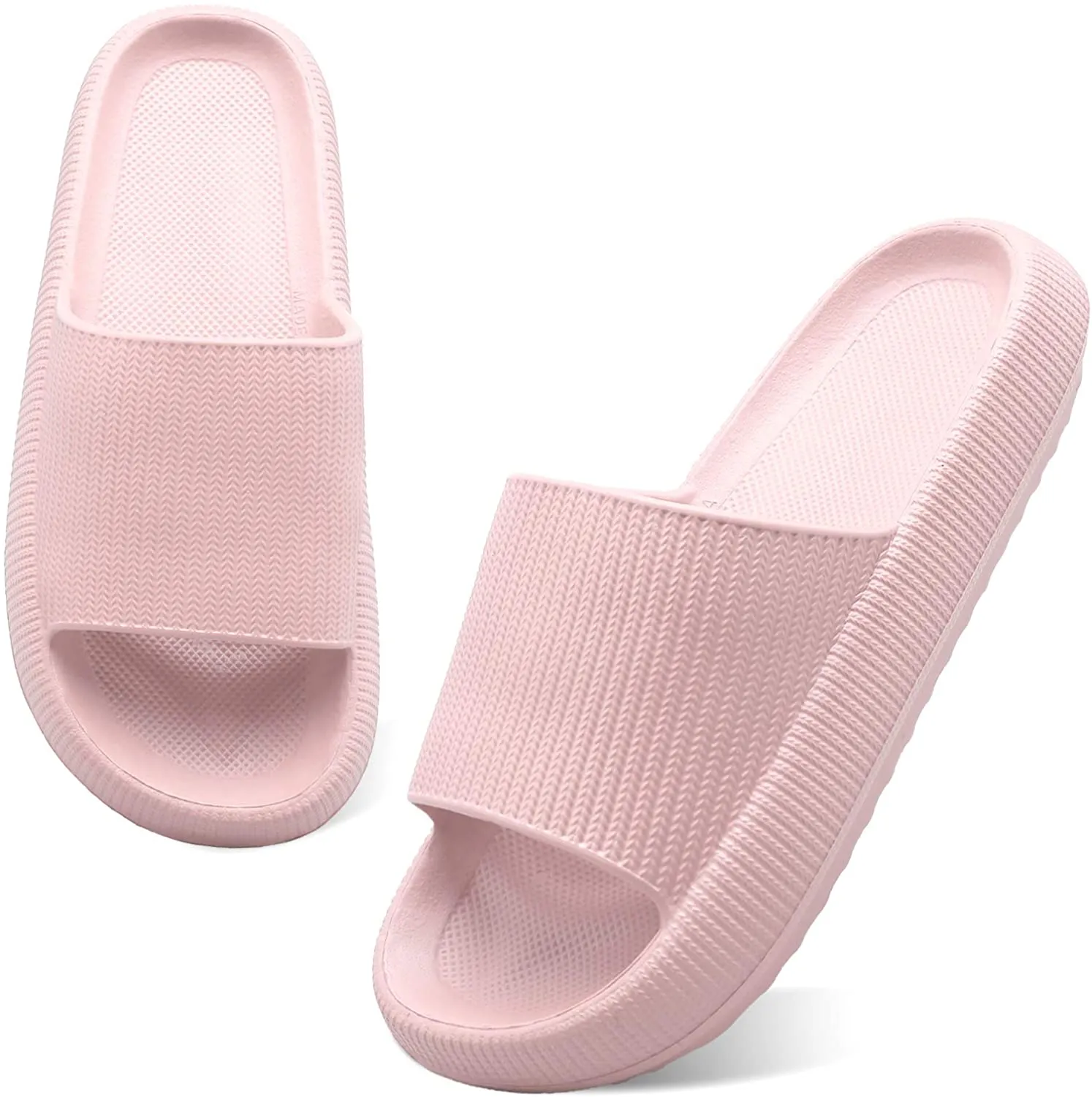 2021 Newest Thickened Anti-Slip Unisex Ultra-Soft Quick-Drying Wearable Silent Pillow Slides Home Casual Style Slippers for Men Women