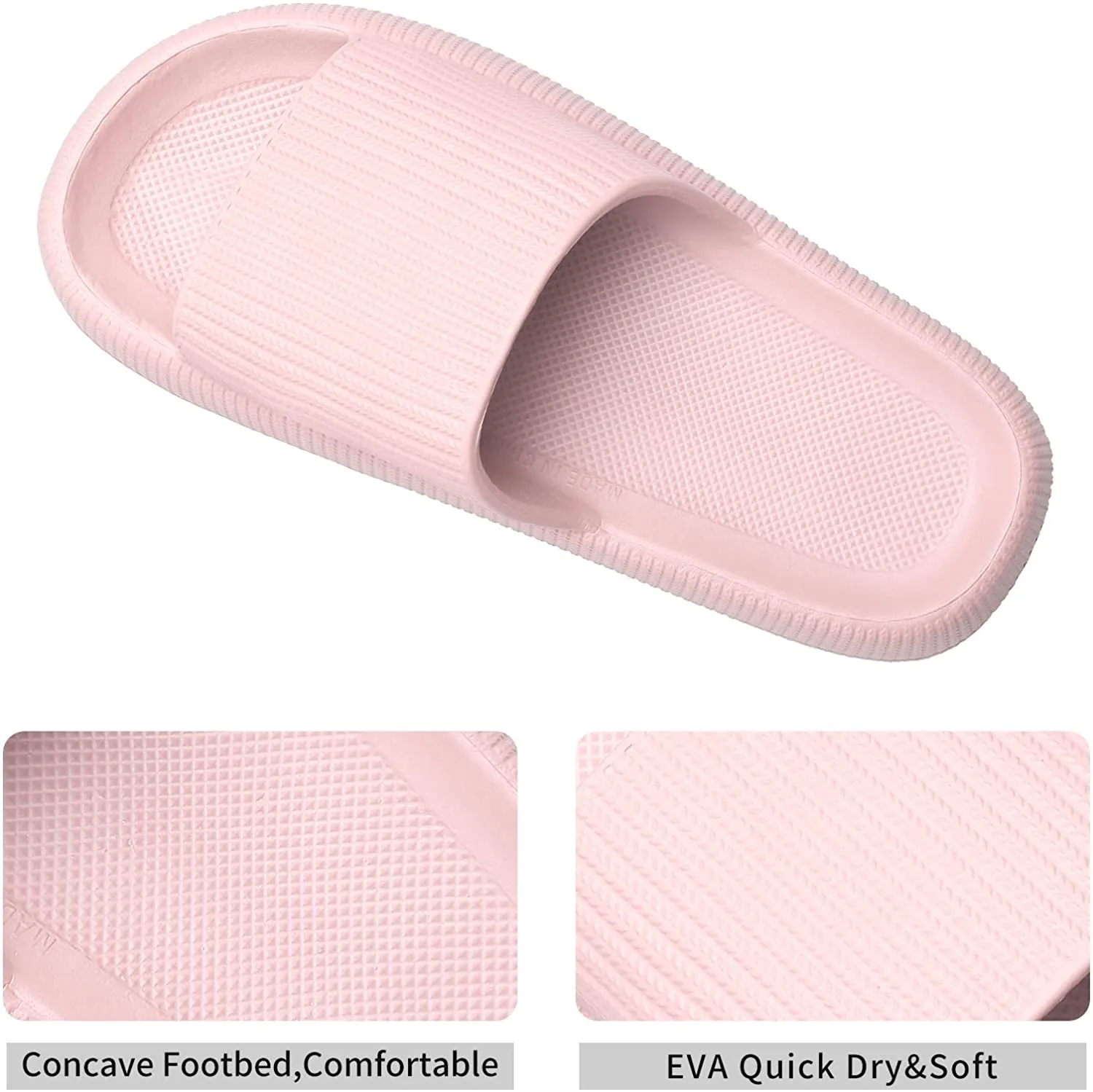 2021 Newest Thickened Anti-Slip Unisex Ultra-Soft Quick-Drying Wearable Silent Pillow Slides Home Casual Style Slippers for Men Women