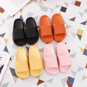 2021 Newest Thickened Anti-Slip Unisex Ultra-Soft Quick-Drying Wearable Silent Pillow Slides Home Casual Style Slippers for Men Women