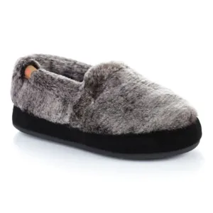 Acorn Moc (Charcoal Faux Fur)