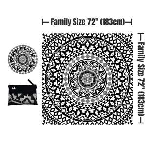 Beach Towel - Black Beauty (72x72 inches)