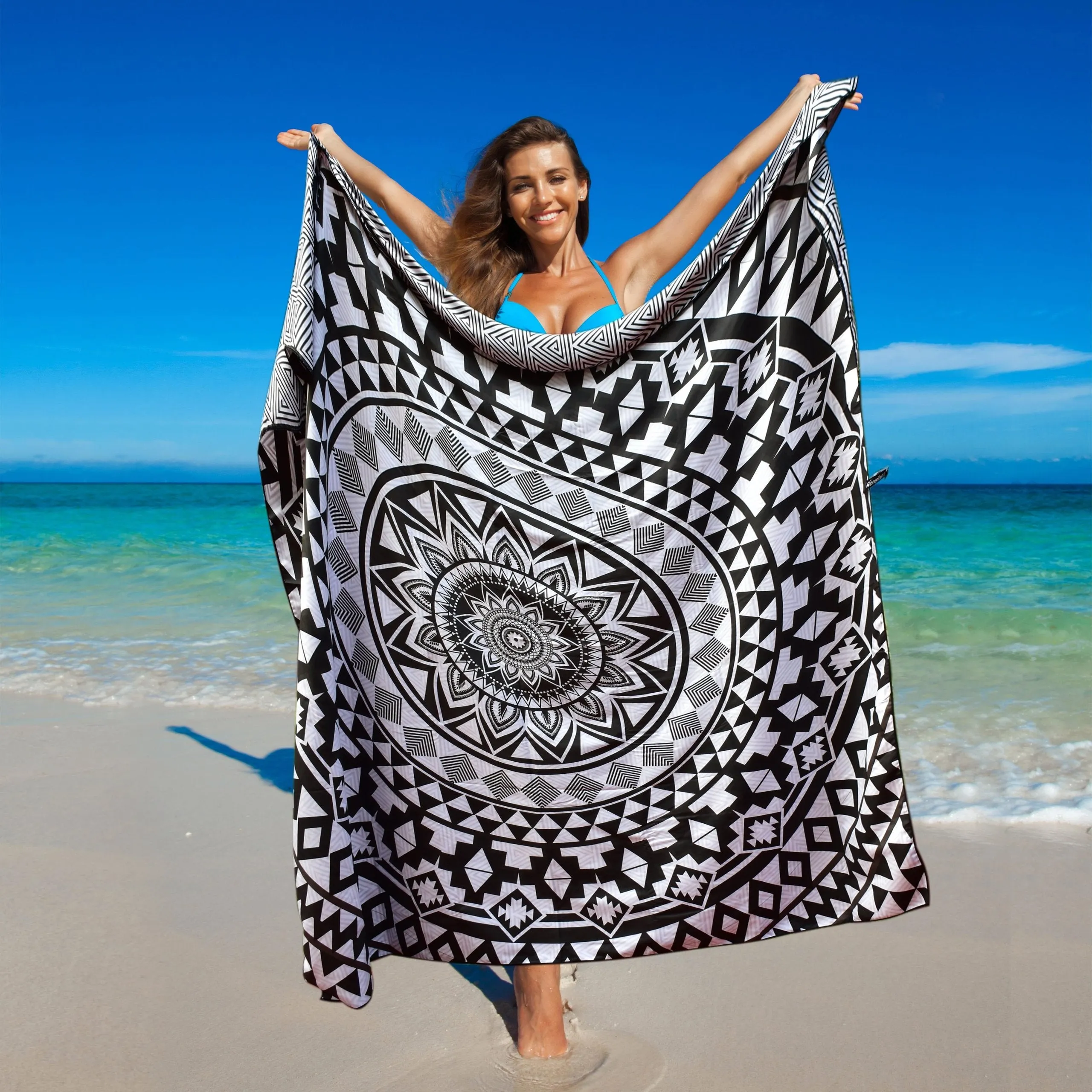 Beach Towel - Black Beauty (72x72 inches)
