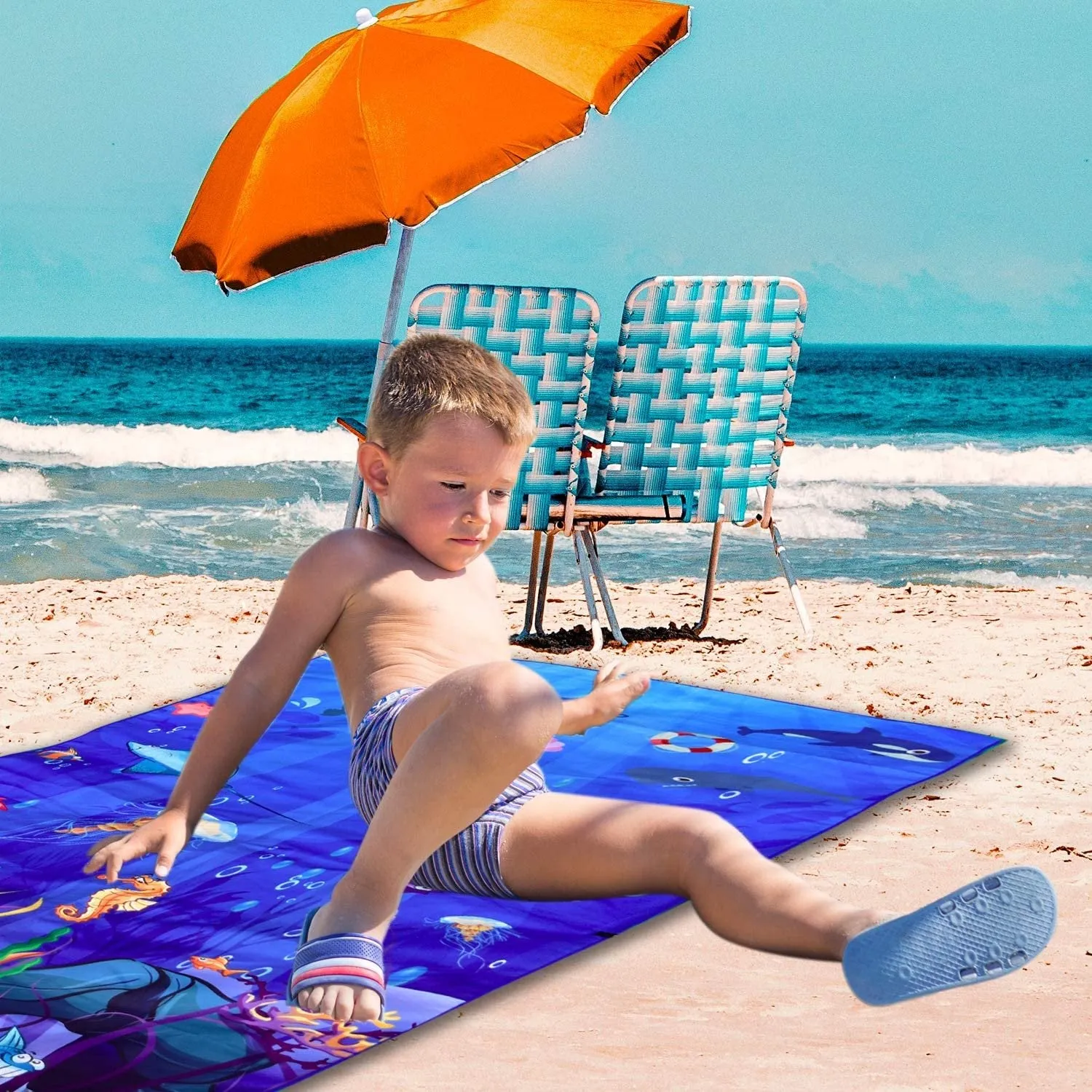 Beach Towel - Sea Animal (63x31 inches)