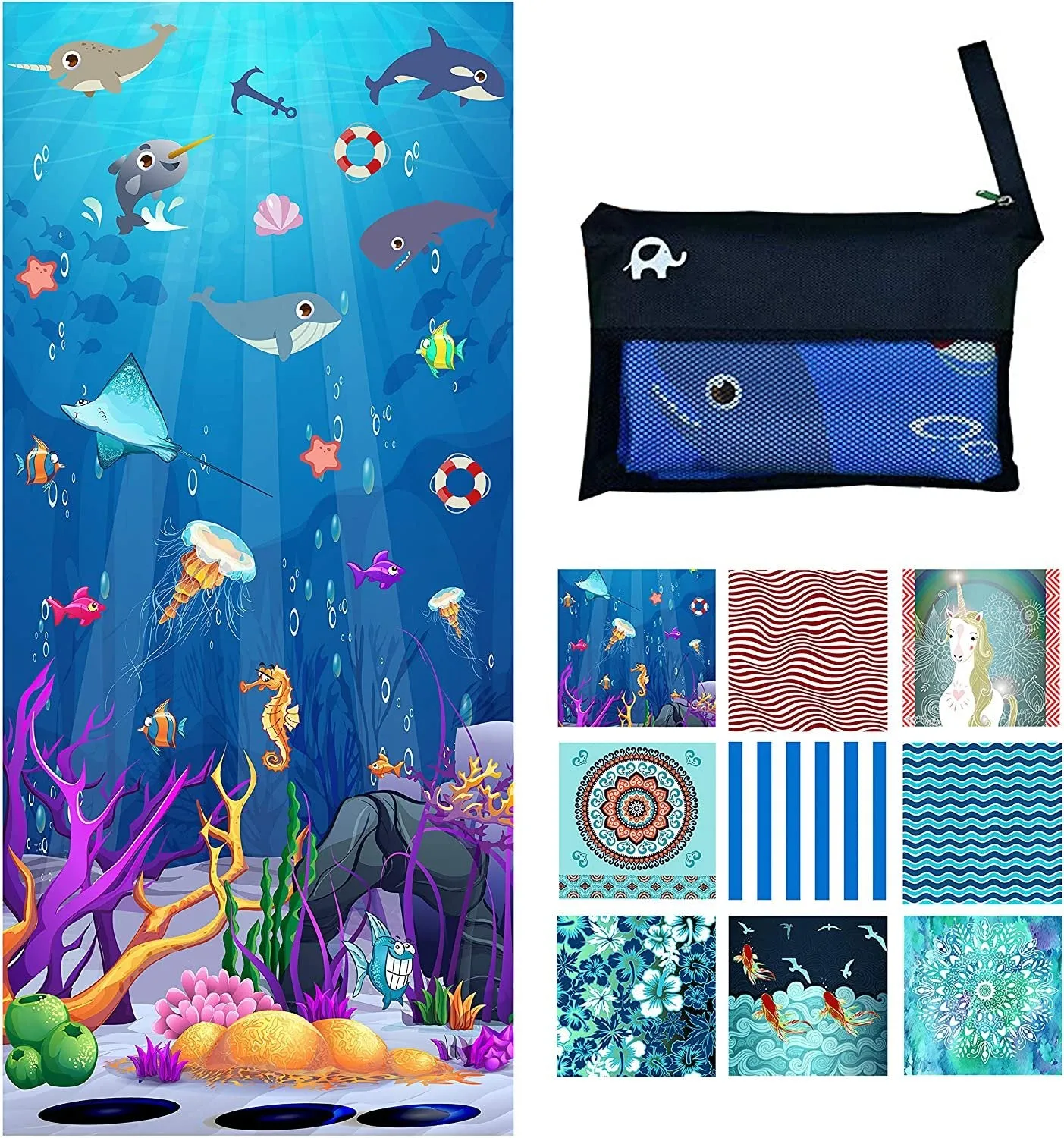 Beach Towel - Sea Animal (63x31 inches)