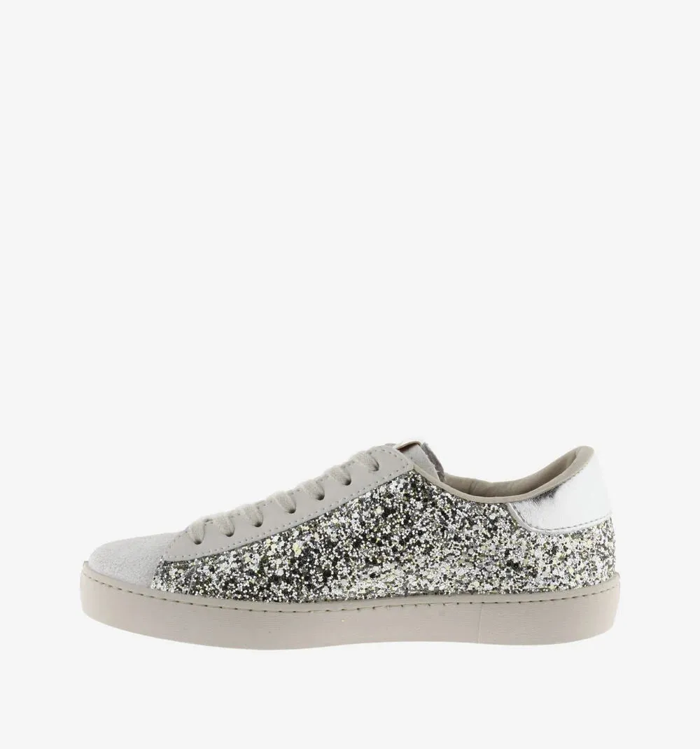 Berlin Glitter Trainers - Plata