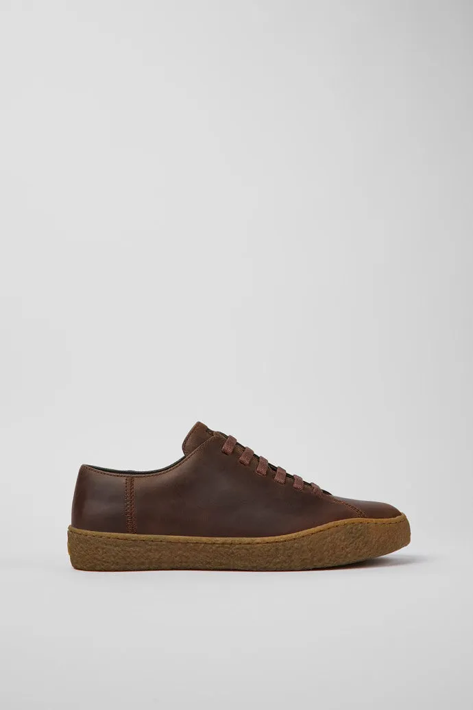 Camper Men's K100927 Peu Leather Casual Sneakers Brown