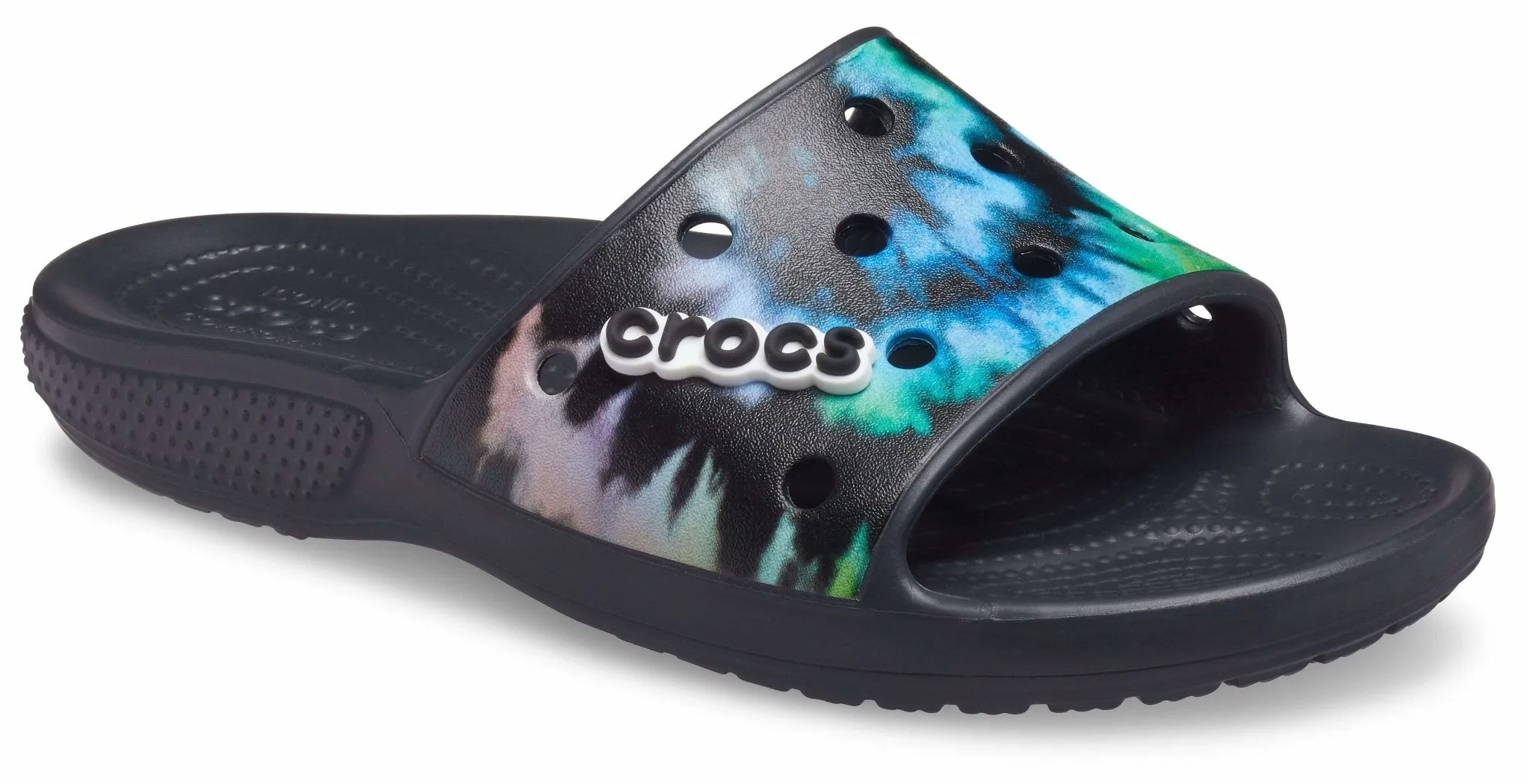 Classic Crocs Tie Dye Graphic Sandal Black