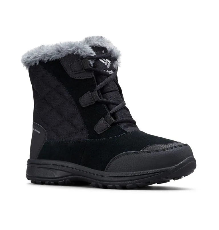 Columbia Women's Ice Maiden Shorty Waterproof Boots- Black