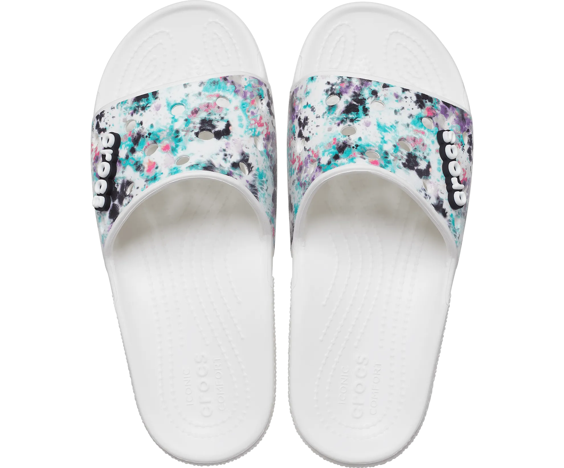 Crocs Unisex Classic Tie Dye Slide - White