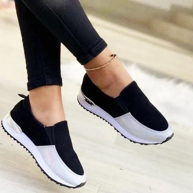 Cuzcare Orthopedic Shoes Women Comfy Slip-on Arch Support Round Toe Modern Fashion