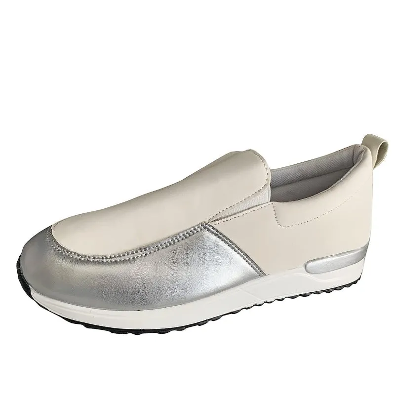 Cuzcare Orthopedic Shoes Women Comfy Slip-on Arch Support Round Toe Modern Fashion