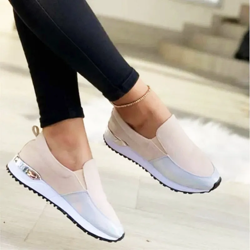 Cuzcare Orthopedic Shoes Women Comfy Slip-on Arch Support Round Toe Modern Fashion