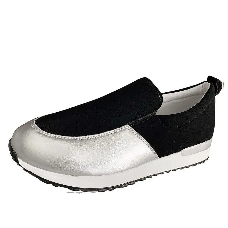 Cuzcare Orthopedic Shoes Women Comfy Slip-on Arch Support Round Toe Modern Fashion