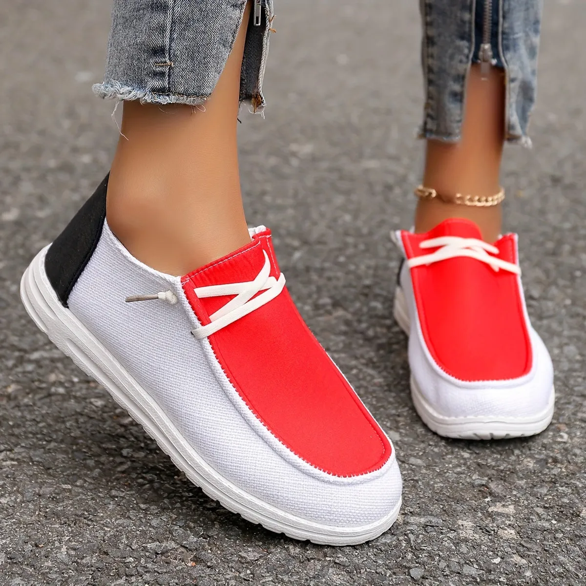 Dames Zomerloafers-Lichte Slip-ons met Eva Zool
