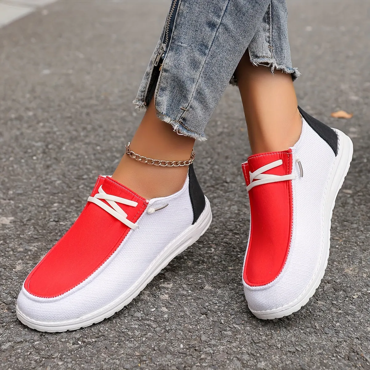 Dames Zomerloafers-Lichte Slip-ons met Eva Zool