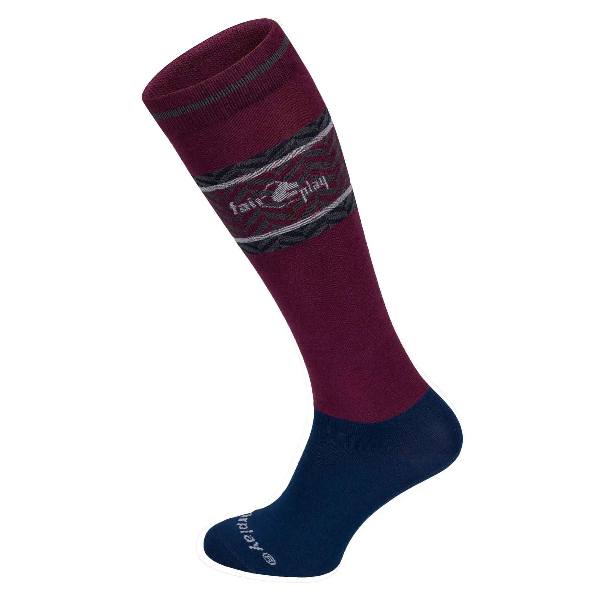 Fair Play Winter Riding Socks EMORY Burgundy-Navy