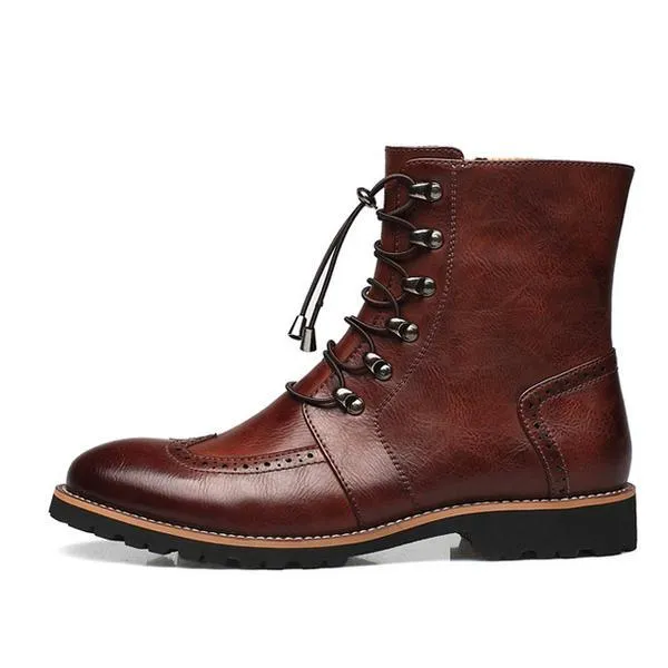 Fashion Bullock Shoes Handmade Warm Genuine Leather Winter Boots