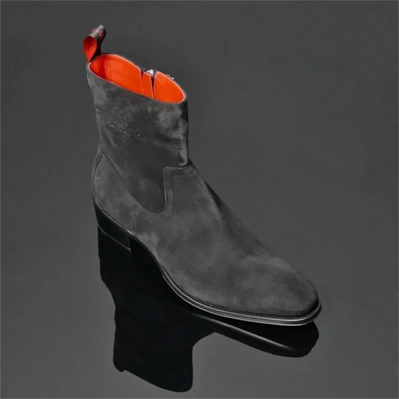 Fashion Casual Business Faux Suede Leather Chelsea Boots