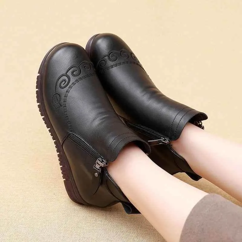 Fashion Women's Casual Shoes GCSBG12 Genuine Leather Ankle Boots