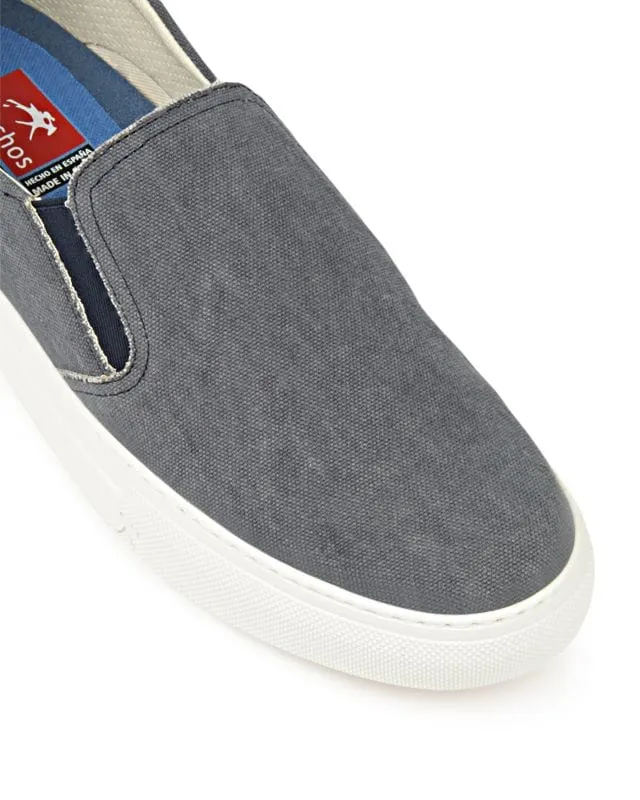 Fluchos Men's Niko Slip Ons- Grey