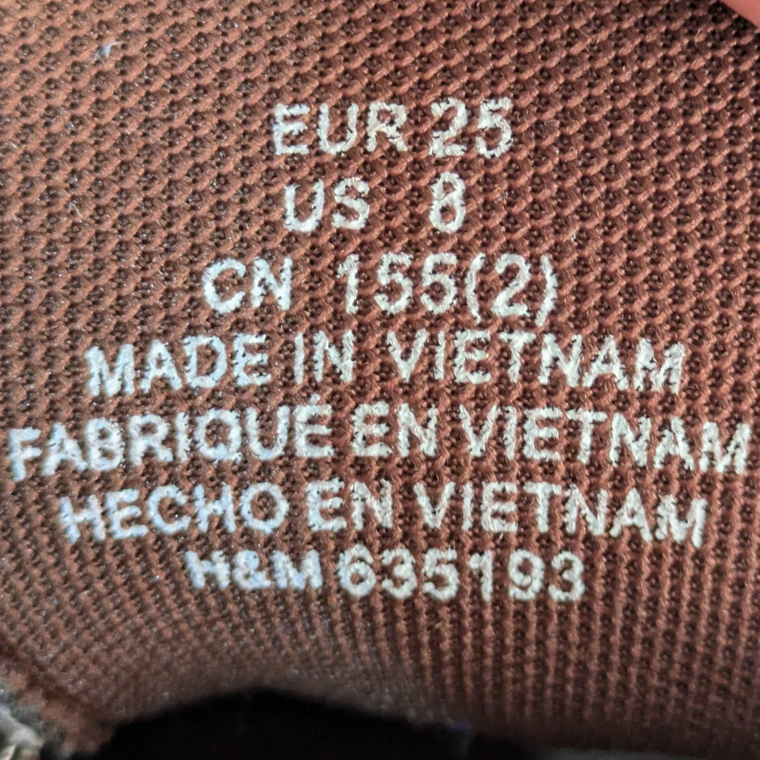 H&M High-Top Trainers Size UK 7 / EU 25 / US 8