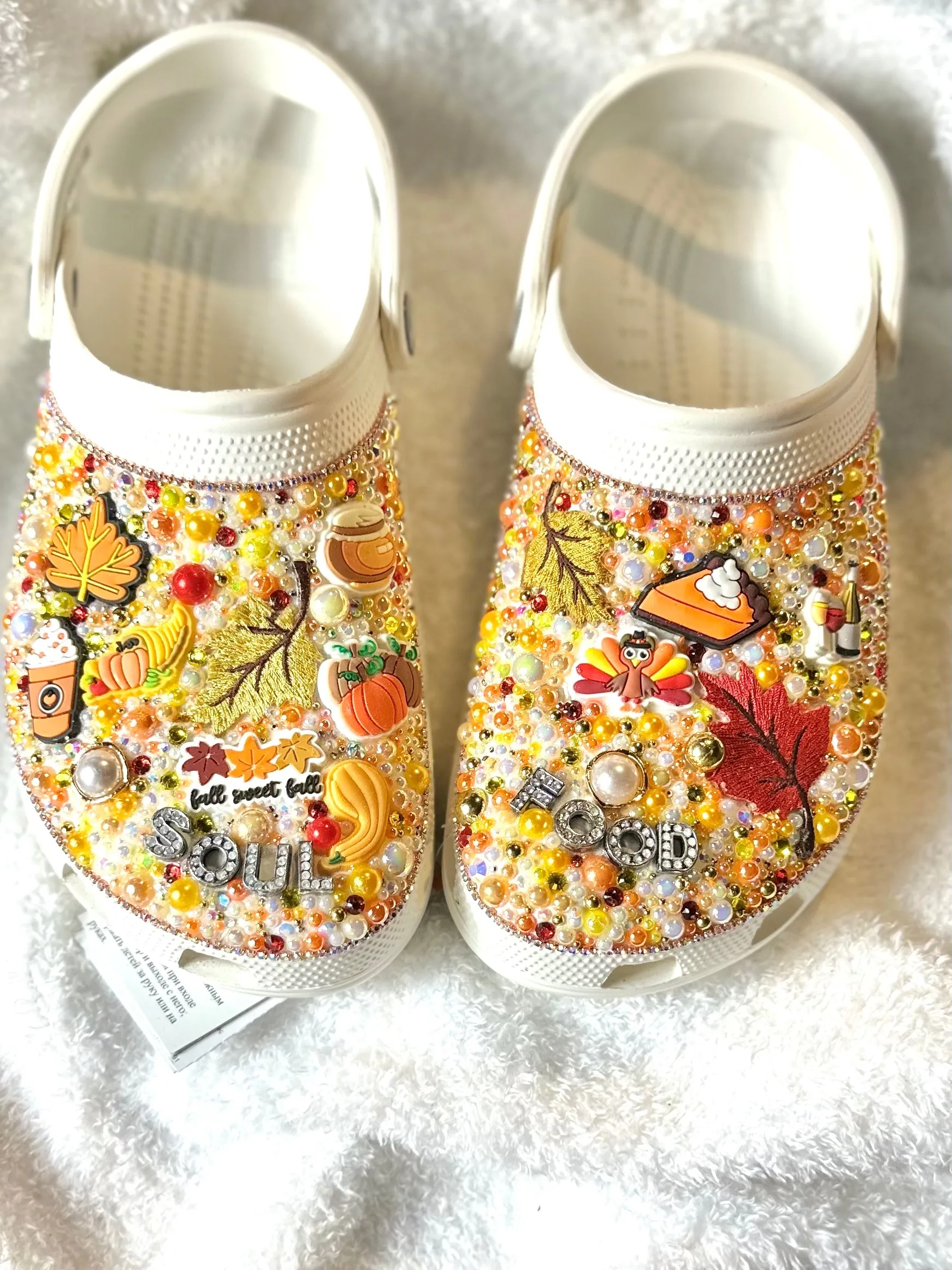 Holiday Themed Blinged Crocs
