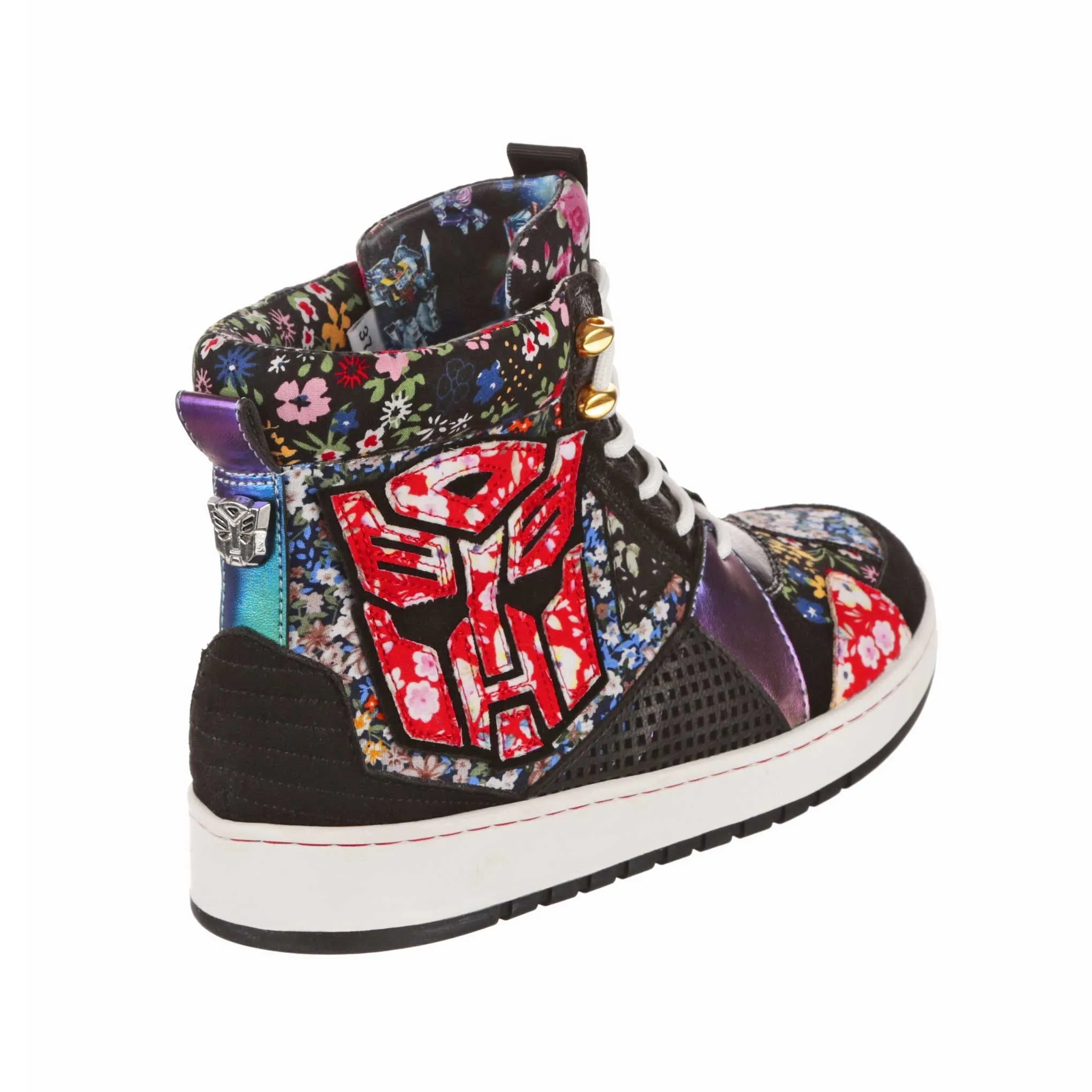 Irregular Choice Womens Transformers Epic Battle High Top Trainers - Black