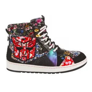 Irregular Choice Womens Transformers Epic Battle High Top Trainers - Black