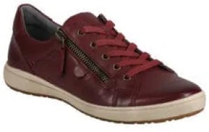 Josef Seibel Women's Caren 12 Lace & Zip Sneakers- Bordo