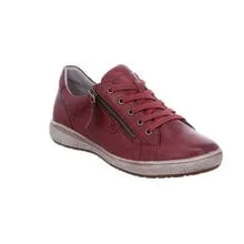 Josef Seibel Women's Caren 12 Lace & Zip Sneakers- Bordo