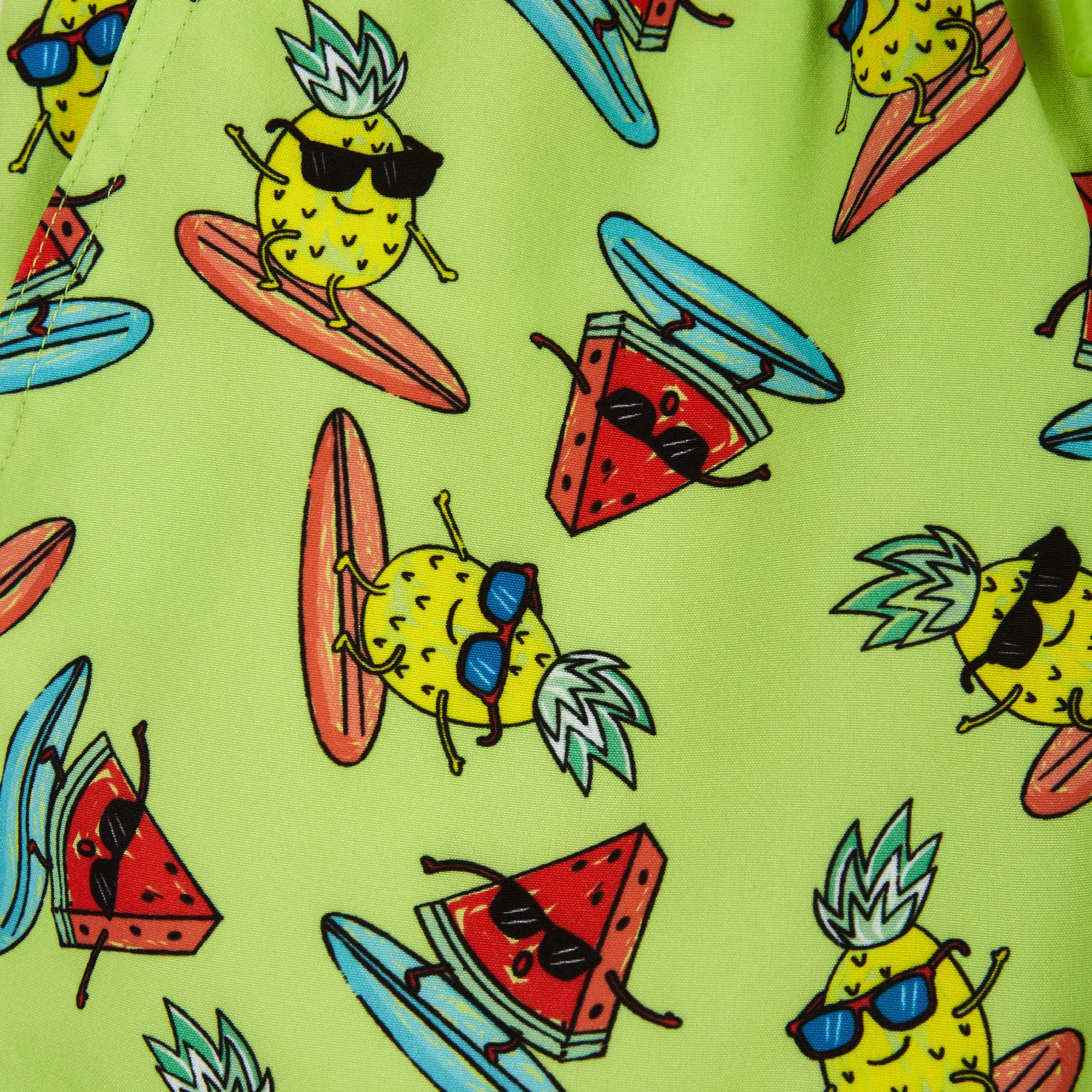 Kids Raglan Rashguard and Boardshort Set | Surfing Pineapple Graphic