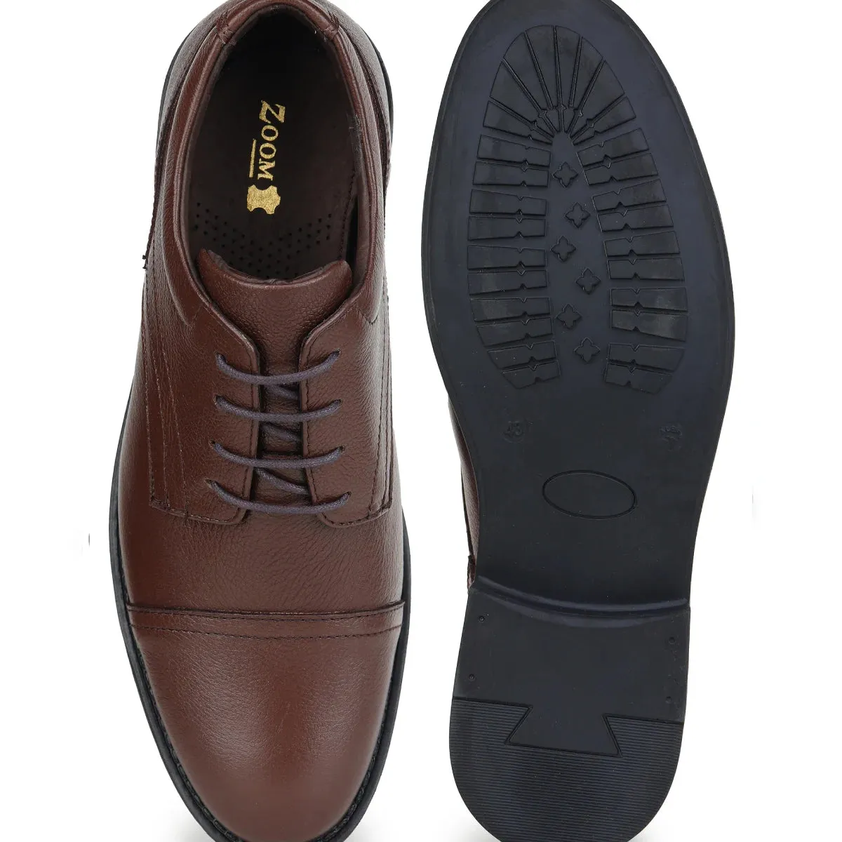 Lace Up Derby Shoes 4060 | Leather Formal Shoes for Men