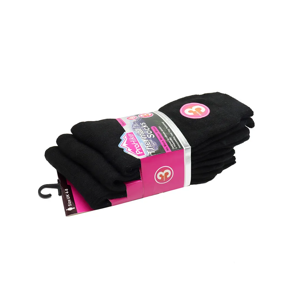 Ladies Thermal Socks Pack of 3 Black Colour