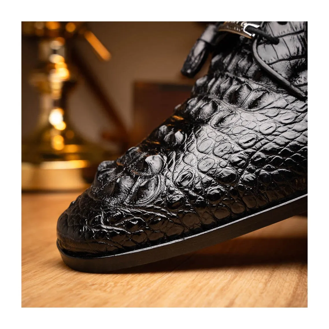 Marco Di Milano Nilo Men's Shoes Exotic Crocodile Derby Oxfords (MDM1186)