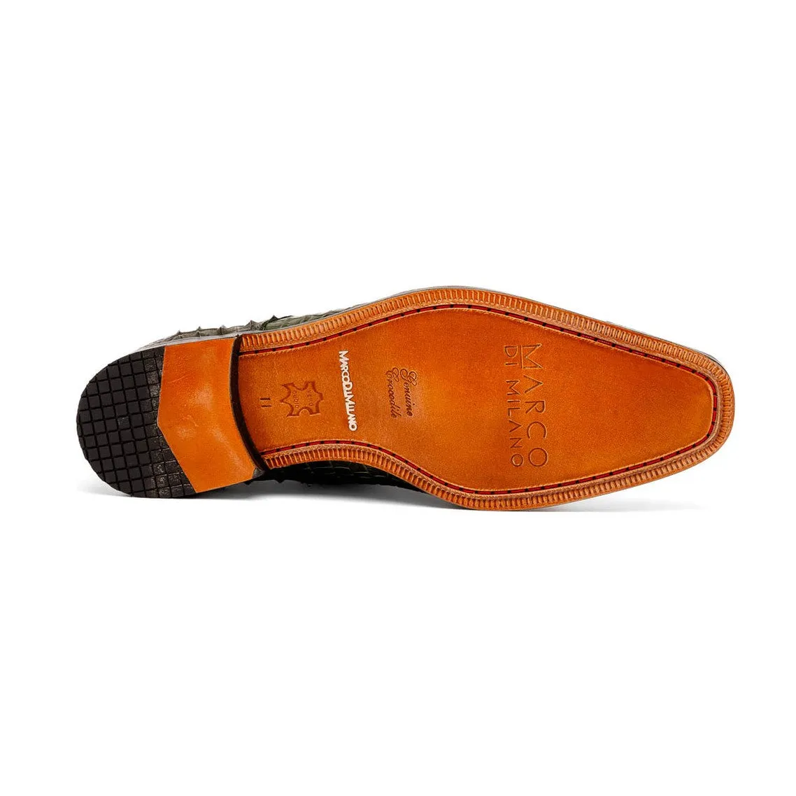 Marco Di Milano Nilo Men's Shoes Exotic Crocodile Derby Oxfords (MDM1186)