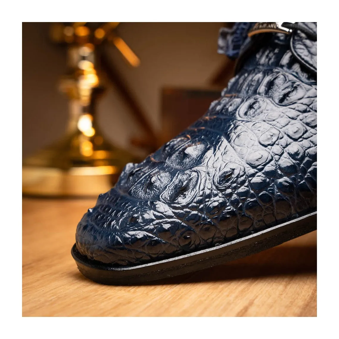 Marco Di Milano Nilo Men's Shoes Exotic Crocodile Derby Oxfords (MDM1186)