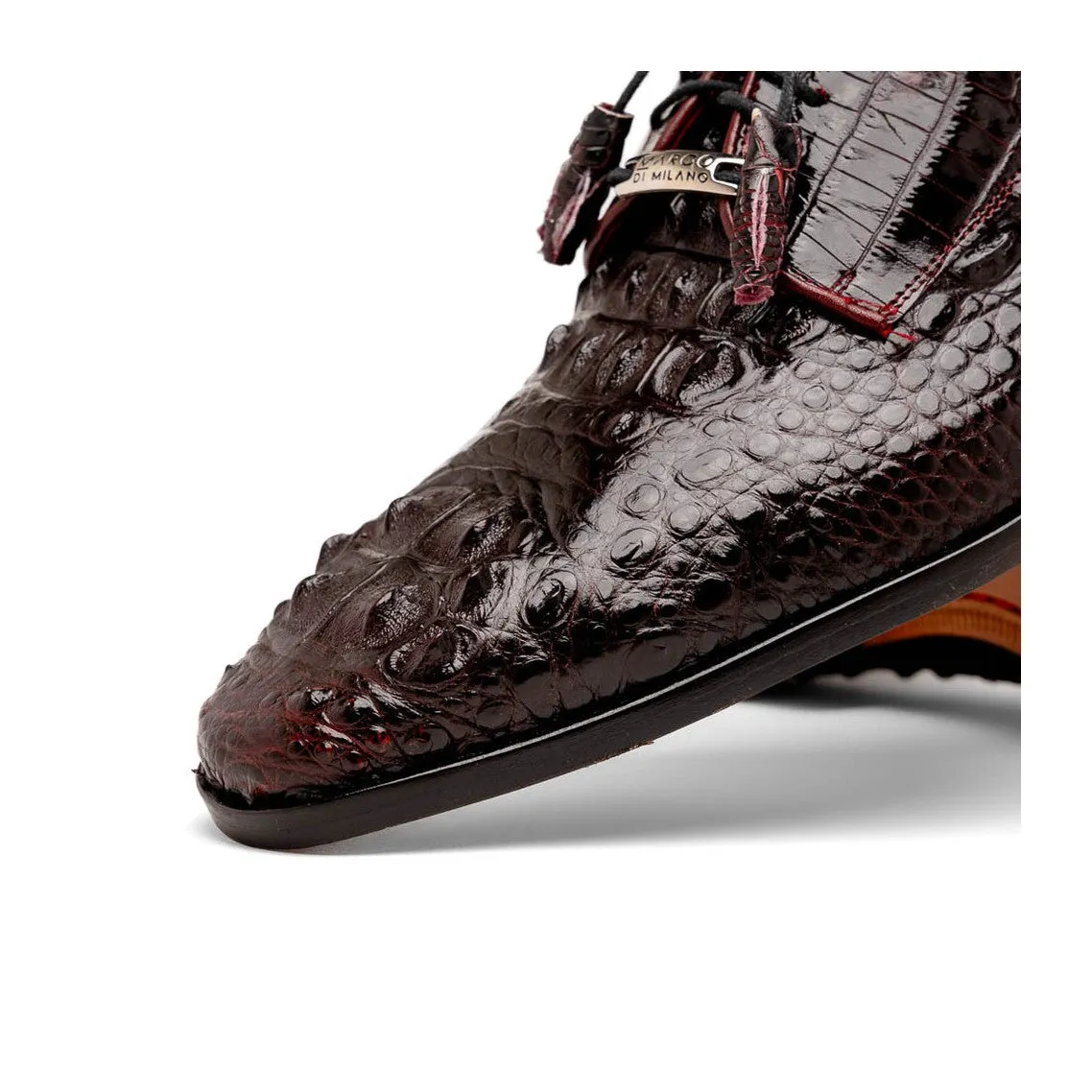 Marco Di Milano Nilo Men's Shoes Exotic Crocodile Derby Oxfords (MDM1186)