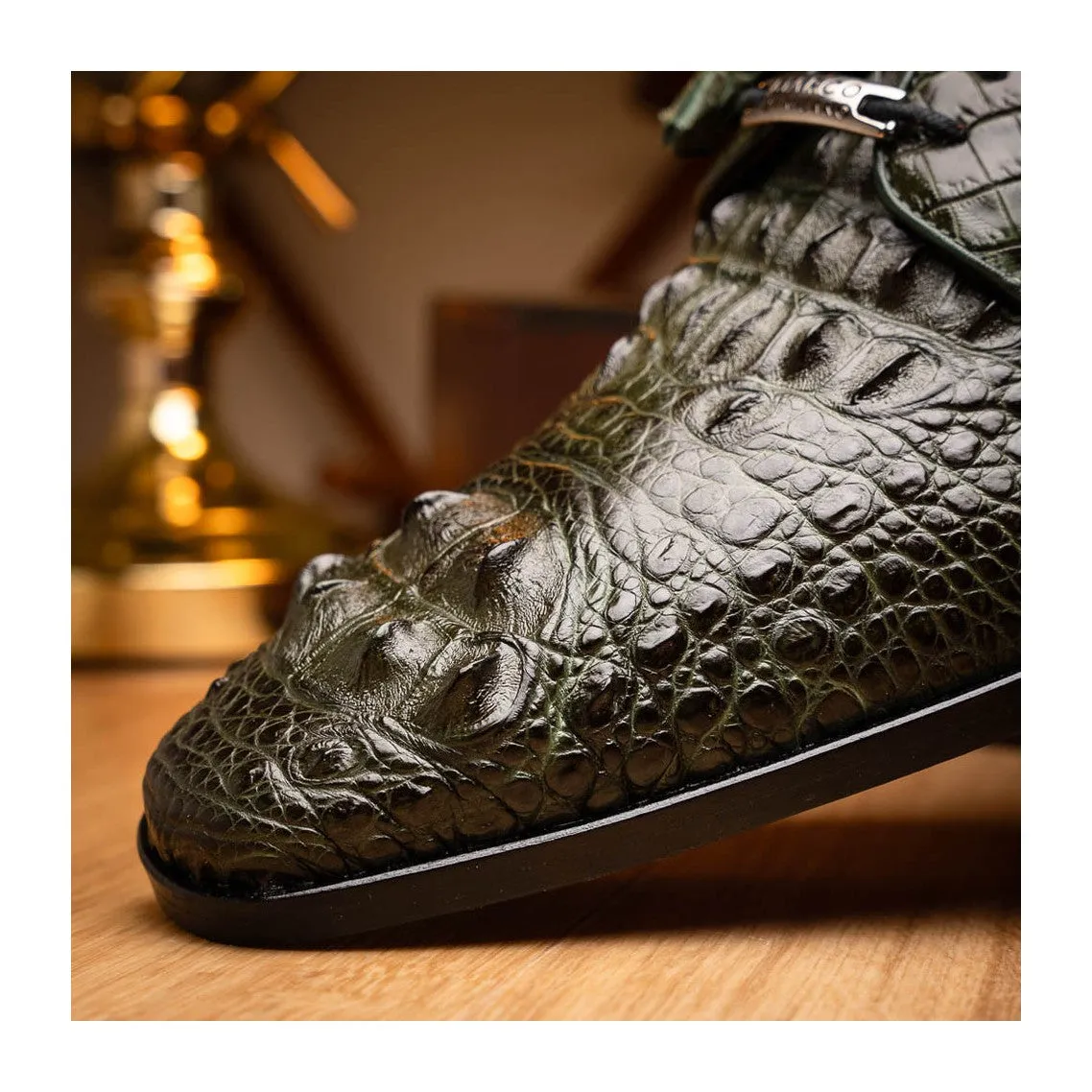 Marco Di Milano Nilo Men's Shoes Exotic Crocodile Derby Oxfords (MDM1186)