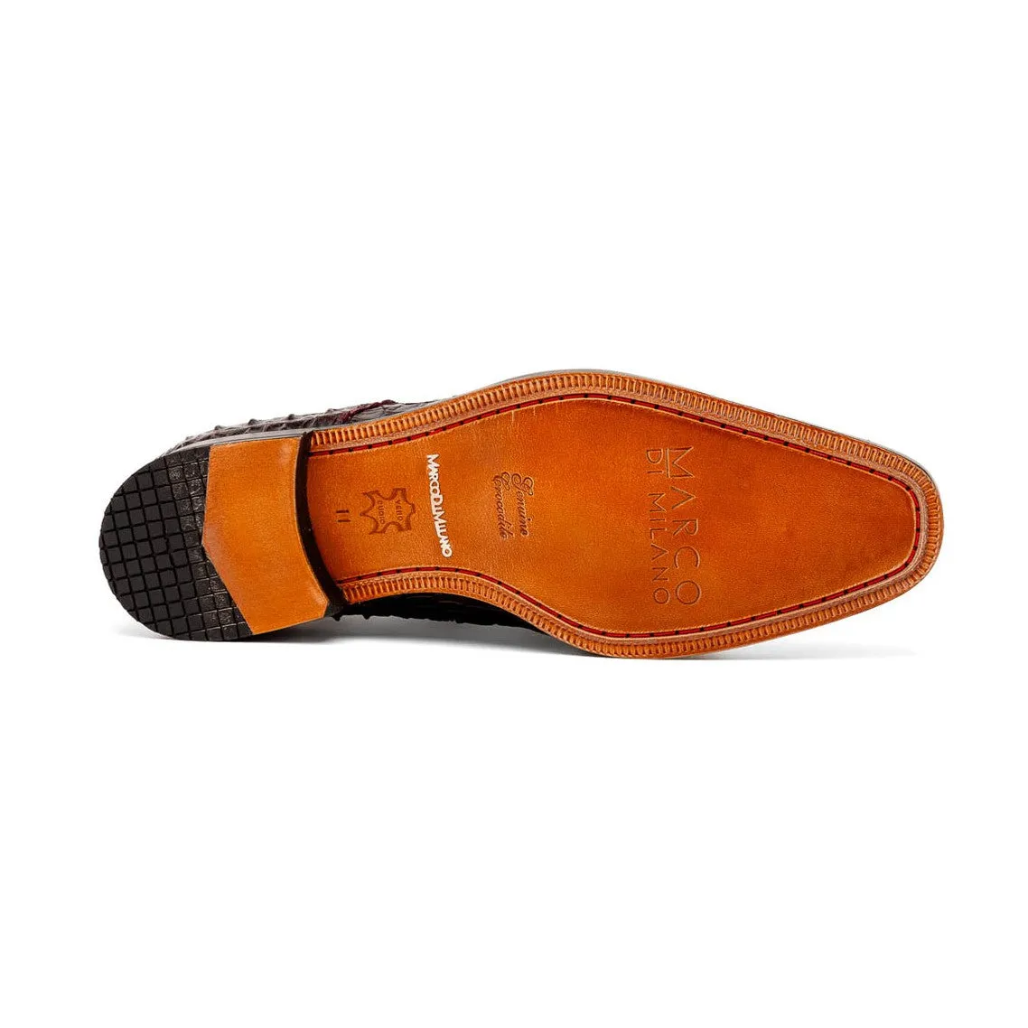 Marco Di Milano Nilo Men's Shoes Exotic Crocodile Derby Oxfords (MDM1186)