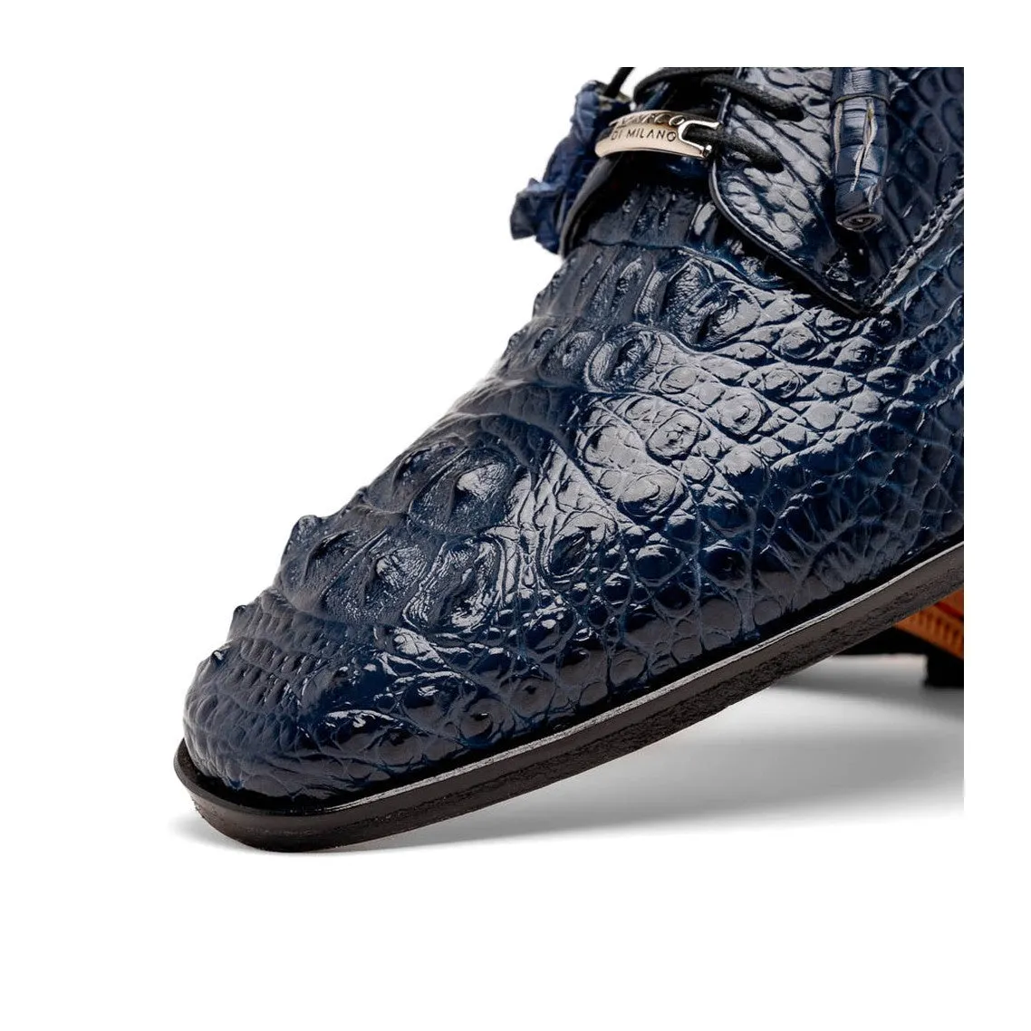Marco Di Milano Nilo Men's Shoes Exotic Crocodile Derby Oxfords (MDM1186)