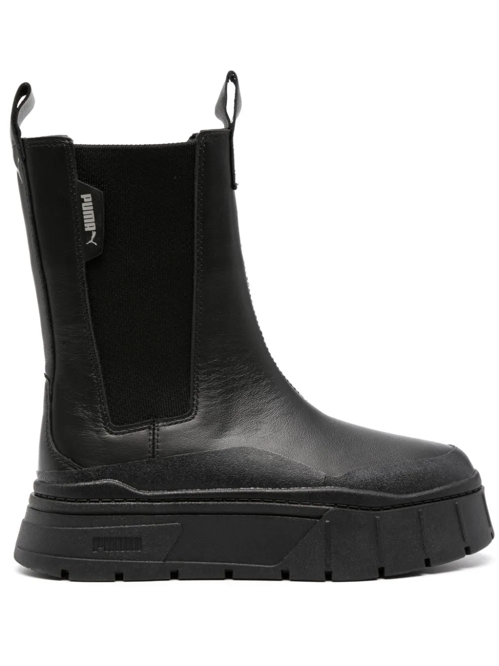 Mayze Stack 50mm leather Chelsea boots