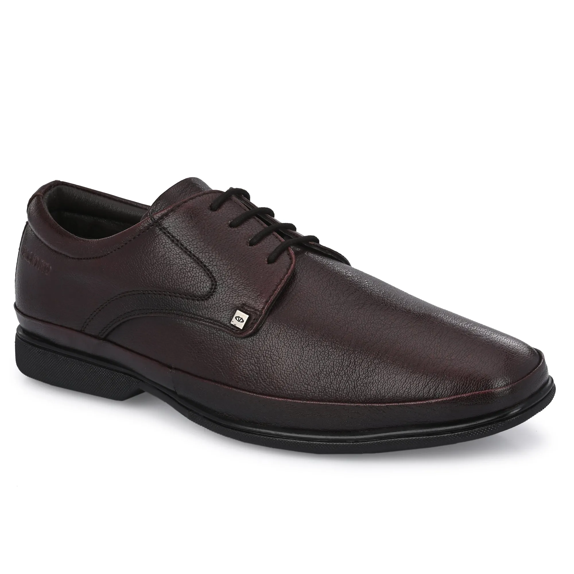 Men Premium Leather Lace-Up Formal Derby Shoes (Port-52-Brushoff)