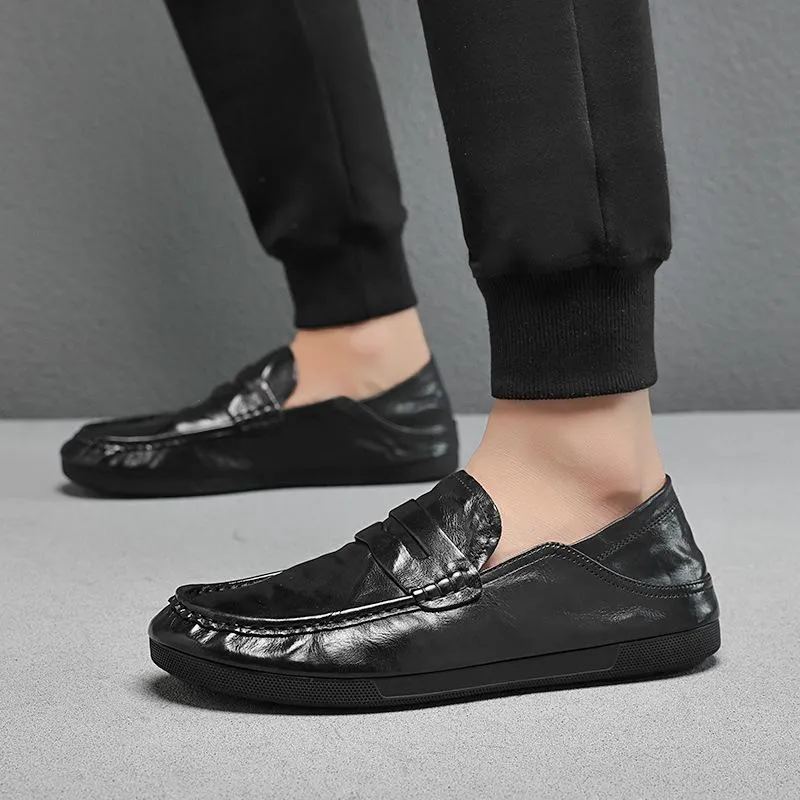 Men's Slip-On Business Casual Genuine Leather Loafers