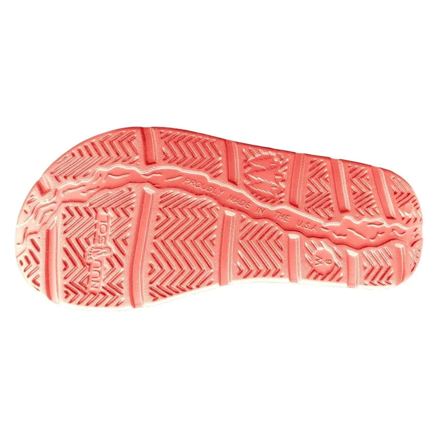 Nuu Sol Unisex Cascade Flip Flops- Coral Sunrise