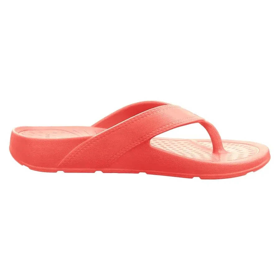 Nuu Sol Unisex Cascade Flip Flops- Coral Sunrise