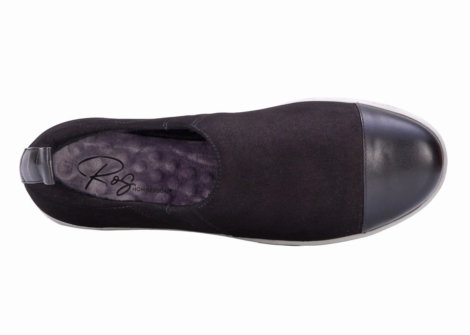 Ozzie-Black Nubuck Leather | ROS HOMMERSON