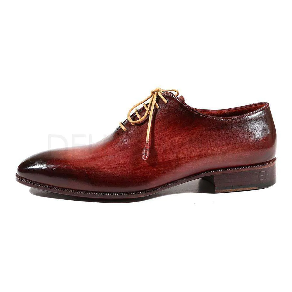 Paul Parkman Handmade Designer Shoes Men's Designer Shoes Wholecut Plain Toe Oxfords (PM2017)